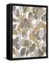 Painted Tropical Screen II Gray Gold Crop-Silvia Vassileva-Framed Stretched Canvas