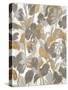Painted Tropical Screen II Gray Gold Crop-Silvia Vassileva-Stretched Canvas