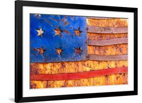 Painted US flag, Georgia, USA-Panoramic Images-Framed Photographic Print