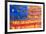 Painted US flag, Georgia, USA-Panoramic Images-Framed Photographic Print