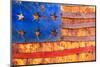 Painted US flag, Georgia, USA-Panoramic Images-Mounted Photographic Print