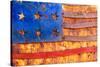 Painted US flag, Georgia, USA-Panoramic Images-Stretched Canvas