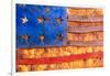Painted US flag, Georgia, USA-Panoramic Images-Framed Photographic Print