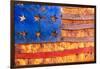 Painted US flag, Georgia, USA-Panoramic Images-Framed Photographic Print