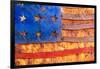 Painted US flag, Georgia, USA-Panoramic Images-Framed Photographic Print