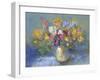 Painted Vase of Flowers-toitoitoi-Framed Art Print