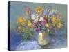 Painted Vase of Flowers-toitoitoi-Stretched Canvas