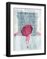 Painted Walk Away-OnRei-Framed Art Print