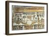 Painted Wall Relief, Temple of Rameses III, Medinet Habu, Egypt, 12th Century Bc-null-Framed Giclee Print