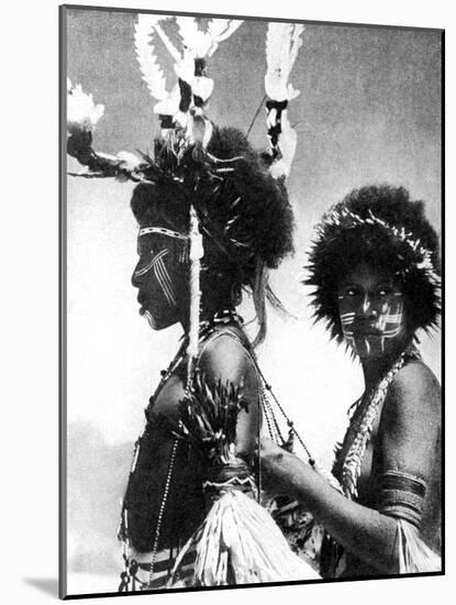 Painted Warriors, Papua, New Guinea, 1936-Sport & General-Mounted Giclee Print