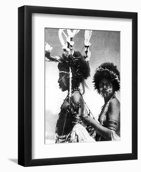 Painted Warriors, Papua, New Guinea, 1936-Sport & General-Framed Premium Giclee Print