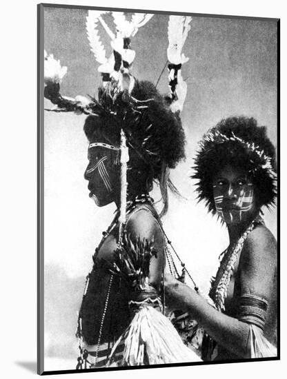 Painted Warriors, Papua, New Guinea, 1936-Sport & General-Mounted Giclee Print