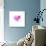 Painted Watercolor Heart-lozas-Art Print displayed on a wall