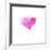 Painted Watercolor Heart-lozas-Framed Art Print