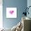 Painted Watercolor Heart-lozas-Stretched Canvas displayed on a wall