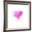 Painted Watercolor Heart-lozas-Framed Art Print