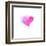 Painted Watercolor Heart-lozas-Framed Art Print