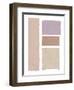 Painted Weaving III on White Blush-Piper Rhue-Framed Art Print