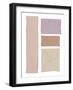 Painted Weaving III on White Blush-Piper Rhue-Framed Art Print