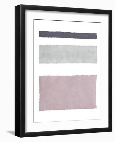 Painted Weaving IV on White-Piper Rhue-Framed Art Print