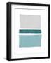 Painted Weaving V Blue Green-Piper Rhue-Framed Art Print