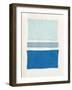 Painted Weaving V Pacific Blue-Piper Rhue-Framed Art Print