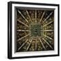 Painted Wooden Ceiling, Norman Art, Hall of Four Winds, Palace of Normans-null-Framed Giclee Print