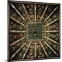 Painted Wooden Ceiling, Norman Art, Hall of Four Winds, Palace of Normans-null-Mounted Giclee Print