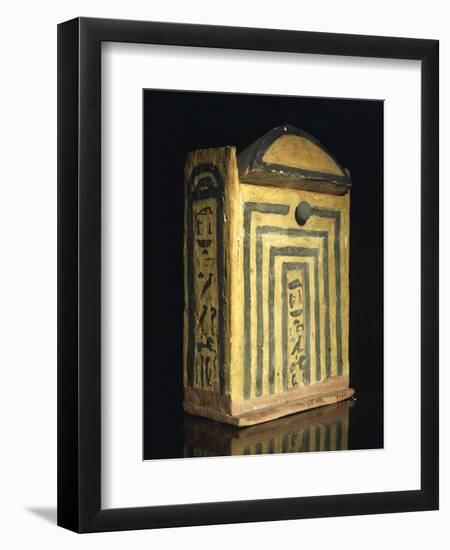 Painted Wooden Model of Temple of Goddess Neith at Sais-null-Framed Giclee Print