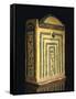 Painted Wooden Model of Temple of Goddess Neith at Sais-null-Framed Stretched Canvas