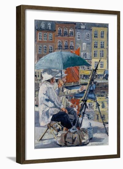 Painter and His Wife, Honfleur-Rosemary Lowndes-Framed Giclee Print