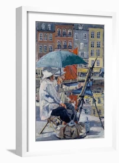 Painter and His Wife, Honfleur-Rosemary Lowndes-Framed Giclee Print