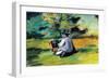 Painter at Work-Paul C?zanne-Framed Art Print