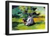Painter At Work-Paul Cézanne-Framed Art Print