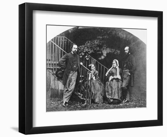 Painter Dante Gabriel Rossetti with His Family-Lewis Carroll-Framed Photographic Print