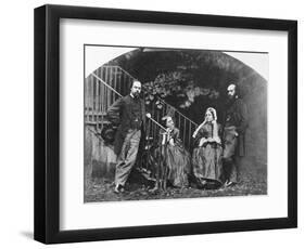 Painter Dante Gabriel Rossetti with His Family-Lewis Carroll-Framed Photographic Print