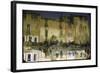 Painter is Reflected in River or Canal at Martigues, a Mediterranean Fishing Village-Walter Sanders-Framed Photographic Print