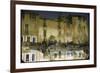 Painter is Reflected in River or Canal at Martigues, a Mediterranean Fishing Village-Walter Sanders-Framed Photographic Print