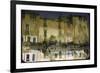 Painter is Reflected in River or Canal at Martigues, a Mediterranean Fishing Village-Walter Sanders-Framed Photographic Print