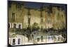 Painter is Reflected in River or Canal at Martigues, a Mediterranean Fishing Village-Walter Sanders-Mounted Photographic Print