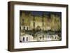 Painter is Reflected in River or Canal at Martigues, a Mediterranean Fishing Village-Walter Sanders-Framed Photographic Print