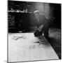 Painter Jackson Pollack Working on a Canvas-Martha Holmes-Mounted Premium Photographic Print