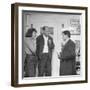 Painter Jackson Pollock and Lee Krasner Talking with Guest-Martha Holmes-Framed Premium Photographic Print
