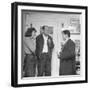 Painter Jackson Pollock and Lee Krasner Talking with Guest-Martha Holmes-Framed Premium Photographic Print