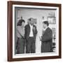 Painter Jackson Pollock and Lee Krasner Talking with Guest-Martha Holmes-Framed Premium Photographic Print