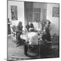 Painter Jackson Pollock Visiting with Guests-Martha Holmes-Mounted Premium Photographic Print