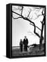 Painter Jackson Pollock Walking in Field with Wife Lee Krasner-Martha Holmes-Framed Stretched Canvas