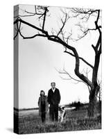 Painter Jackson Pollock Walking in Field with Wife Lee Krasner-Martha Holmes-Stretched Canvas