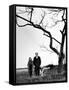 Painter Jackson Pollock Walking in Field with Wife Lee Krasner-Martha Holmes-Framed Stretched Canvas