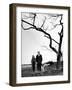 Painter Jackson Pollock Walking in Field with Wife Lee Krasner-Martha Holmes-Framed Photographic Print